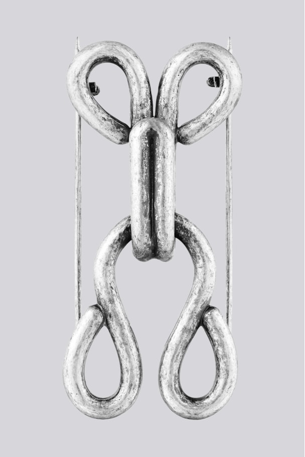ALFINETE COLCHETE FRNC + YAR - PRATA VELHA