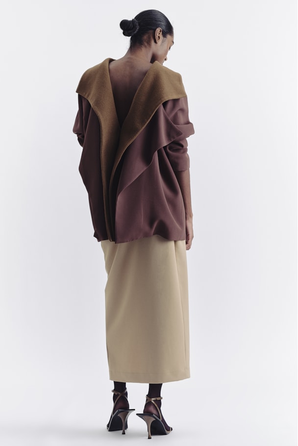 BLAZER INVERTIDO NOOK - MARROM