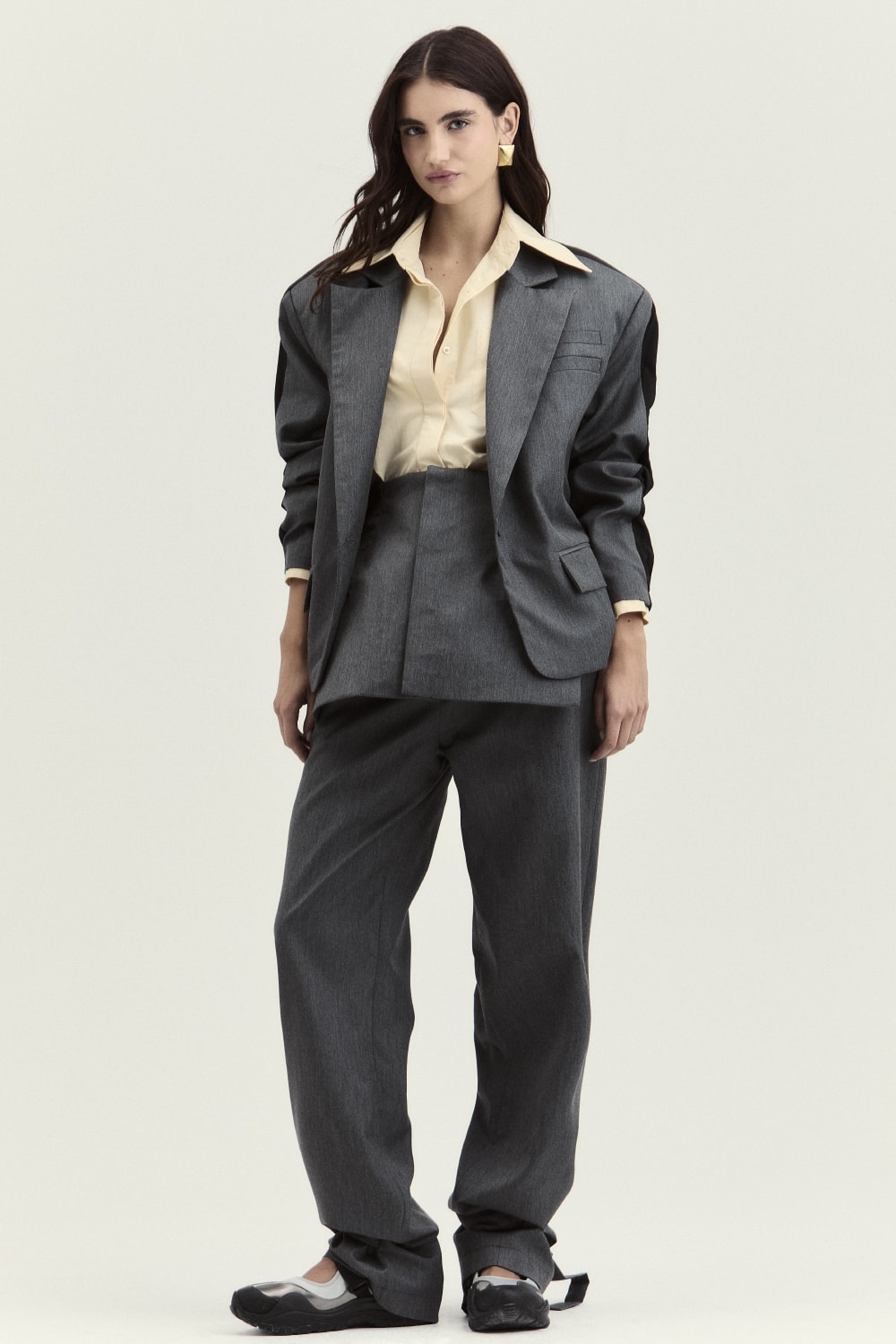 BLAZER VESTON - CINZA AÇO