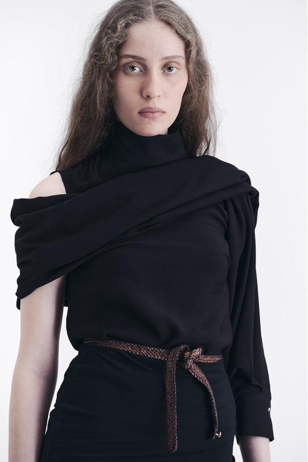 BLUSA CAMISA TWILL - PRETO