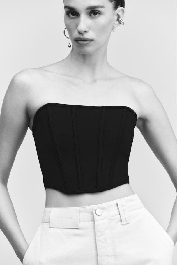 BLUSA CORSET VOIR - PRETO