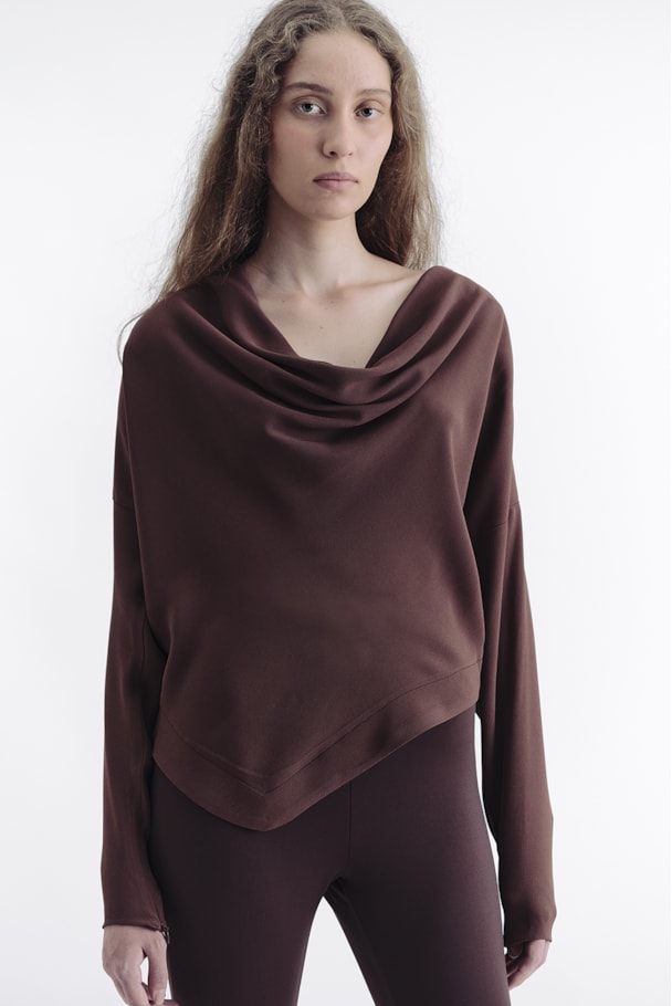 BLUSA DEGAGÊ NOOK - MARROM