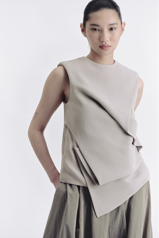 BLUSA DRAP NOOK - GELO