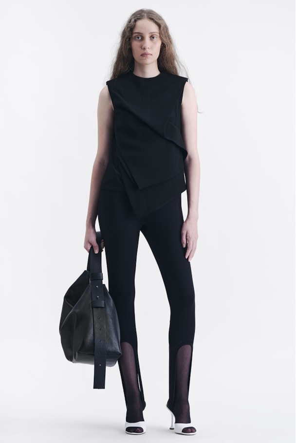 BLUSA DRAP NOOK - PRETO