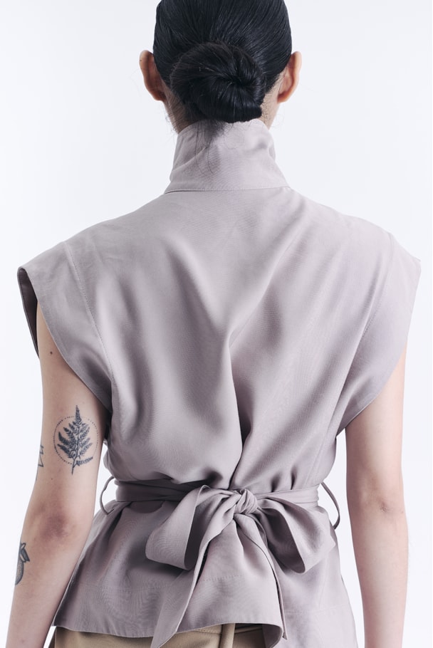 BLUSA GOLA TWILL - CINZA AÇO