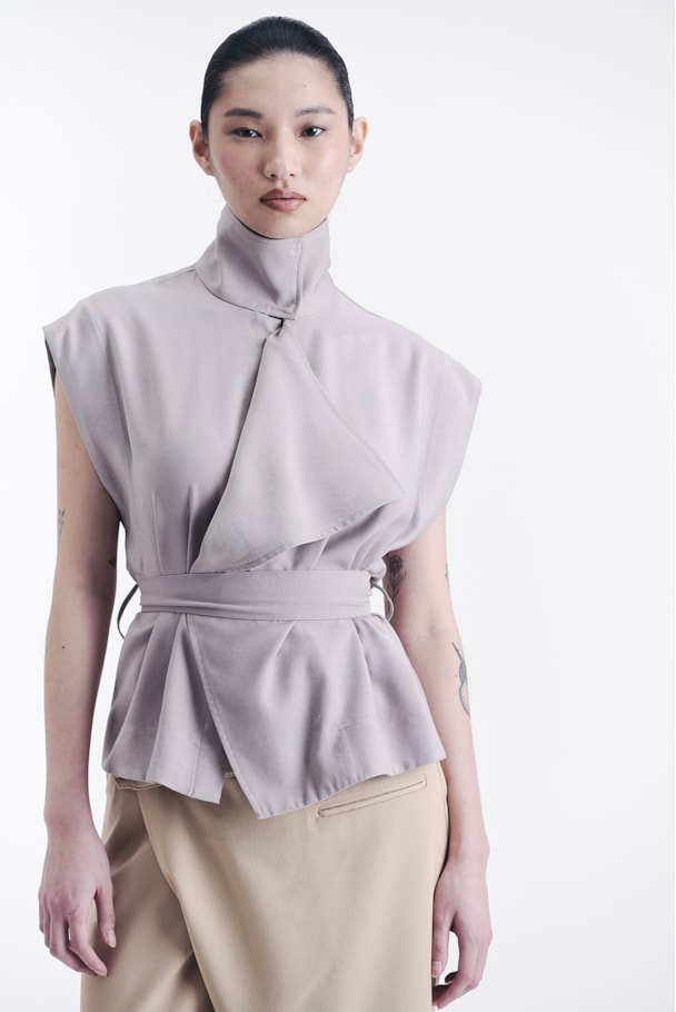 BLUSA GOLA TWILL - CINZA AÇO