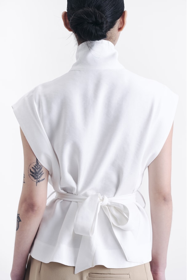 BLUSA GOLA TWILL - OFF WHITE