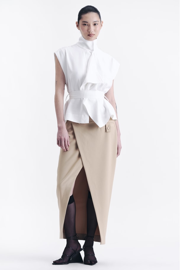 BLUSA GOLA TWILL - OFF WHITE