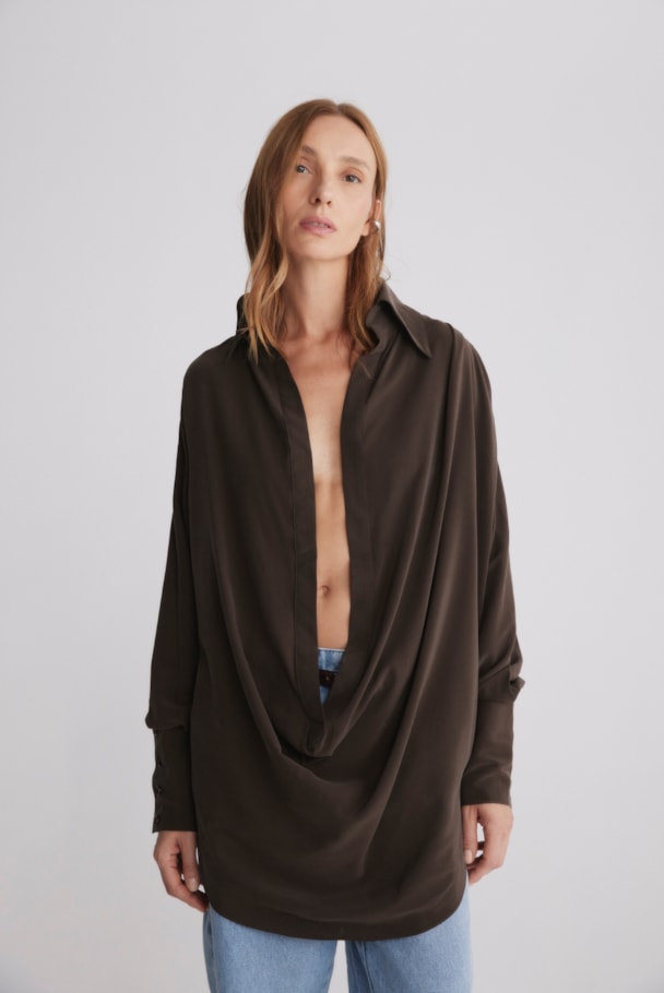 BLUSA ROUX - CAFE