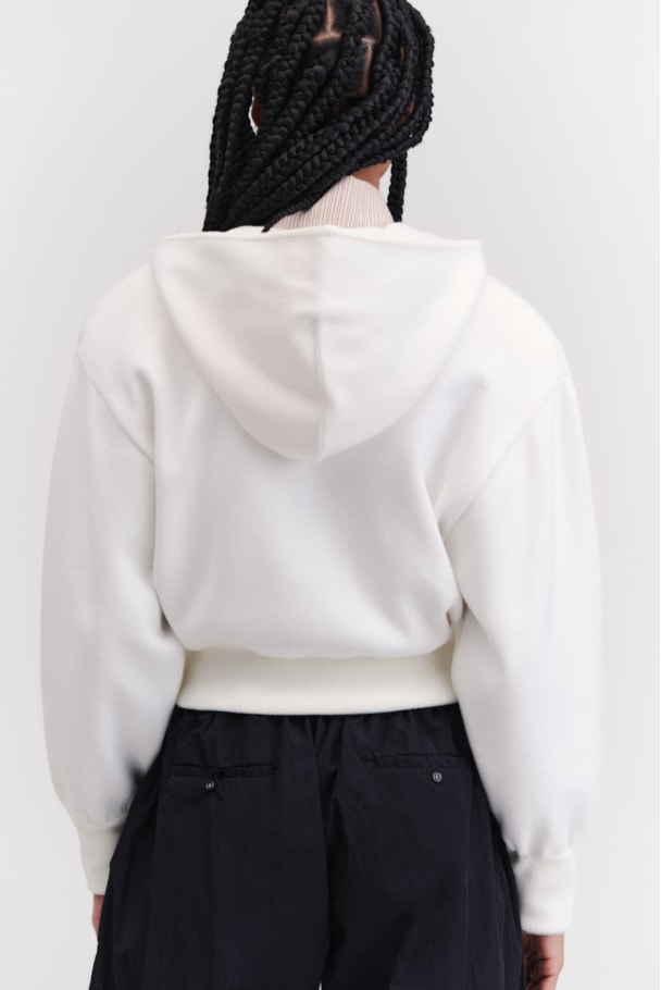 BLUSA TRICOT CAPUZ - OFF WHITE