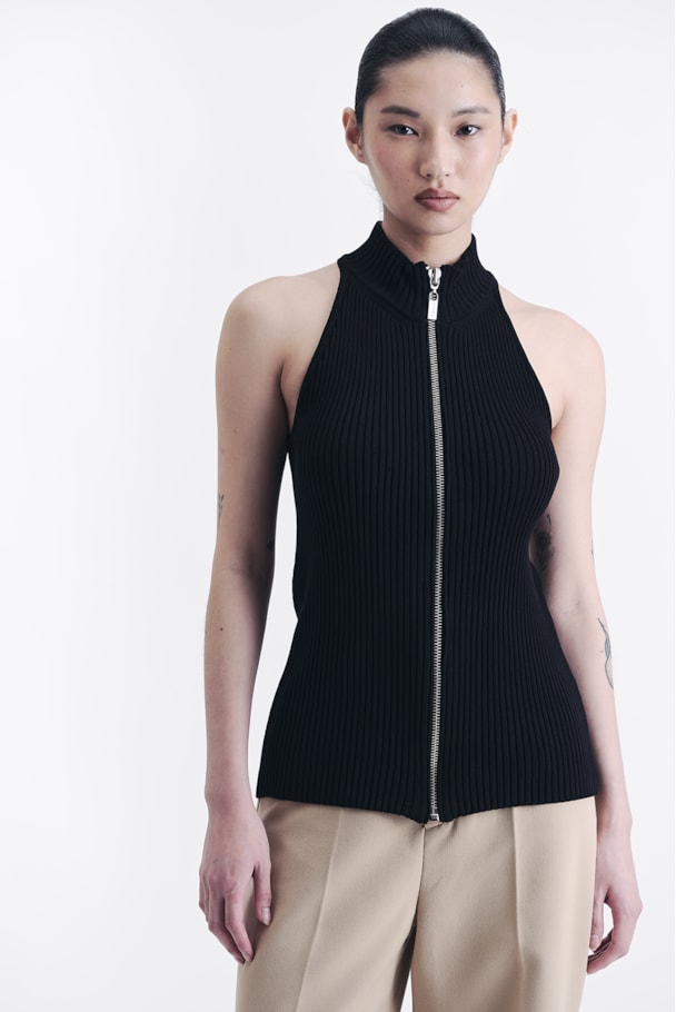 BLUSA TRICOT NADADOR - PRETO
