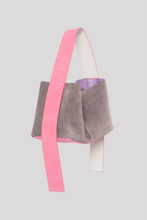 BOLSA CORA - GRAFITE/ ROSA