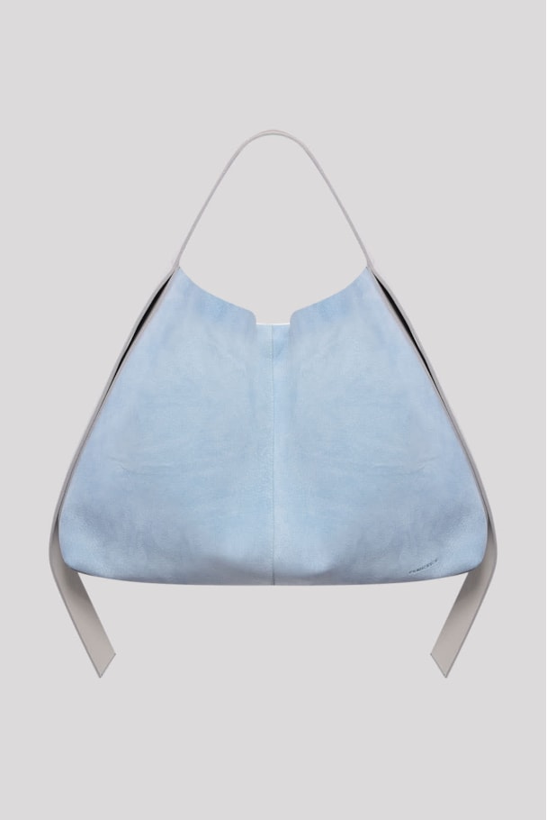 BOLSA MARFA - AZUL/  CINZA CLARO