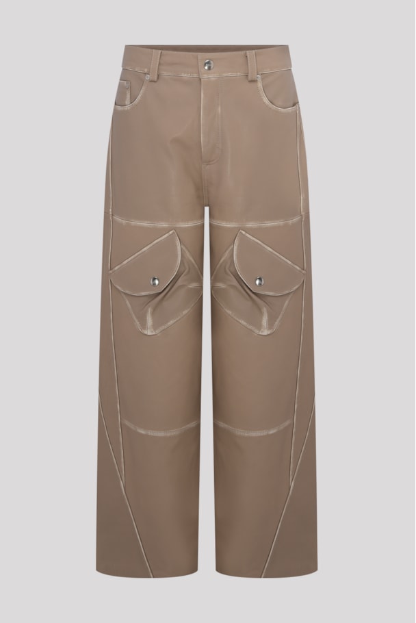 CALÇA COURO RIFT - FENDI