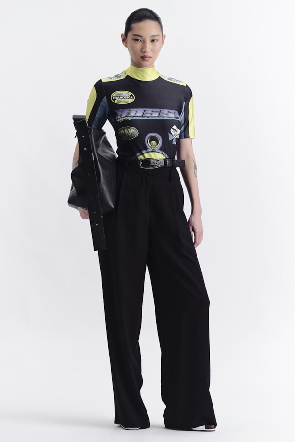 CALÇA DUPLO CÓS TWILL - PRETO