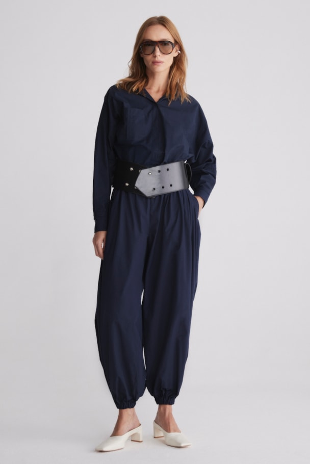 CALÇA OFF FORM - MARINHO