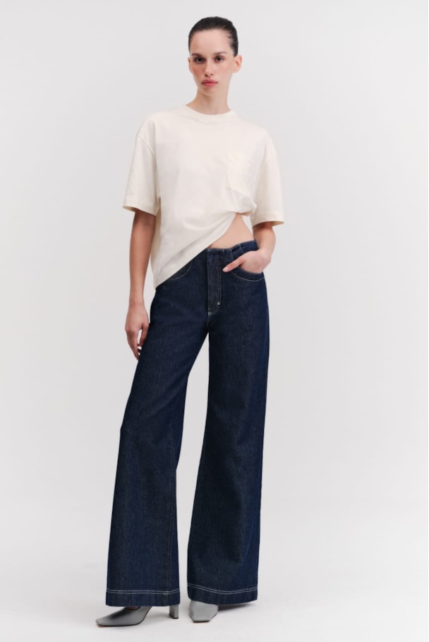 CALÇA RAW DENIM - INDIGO