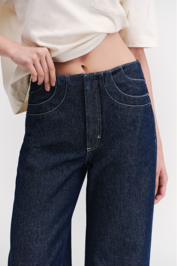 CALÇA RAW DENIM - INDIGO