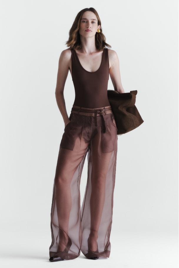 CALÇA RETA LUMEN - MARROM