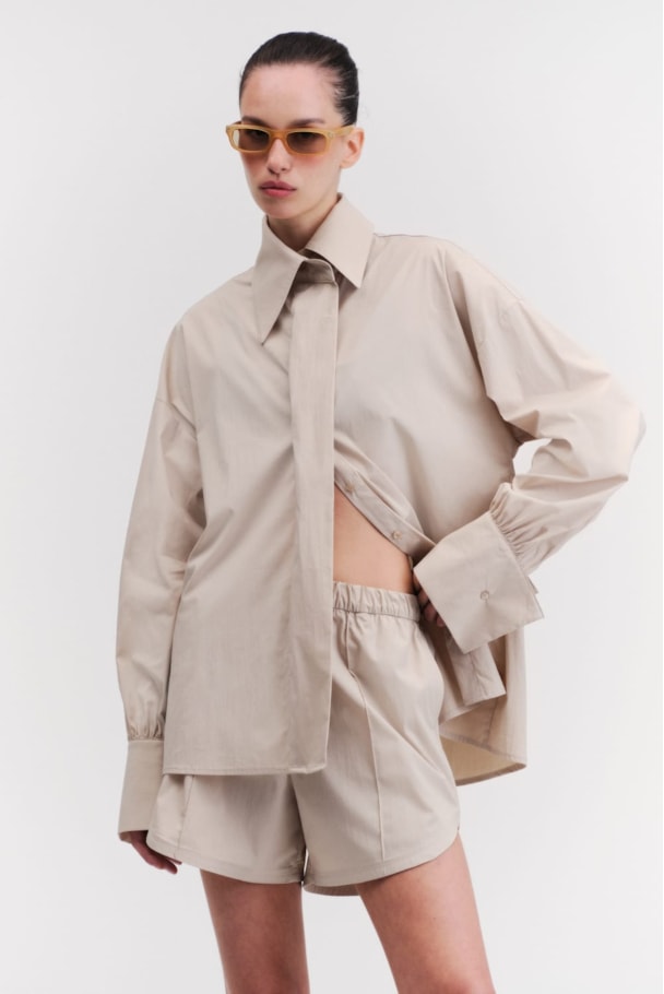 CAMISA DISPLACE - BEGE