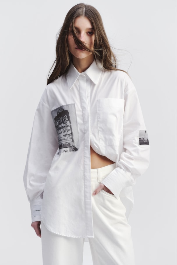 CAMISA PATCHES - OFF WHITE