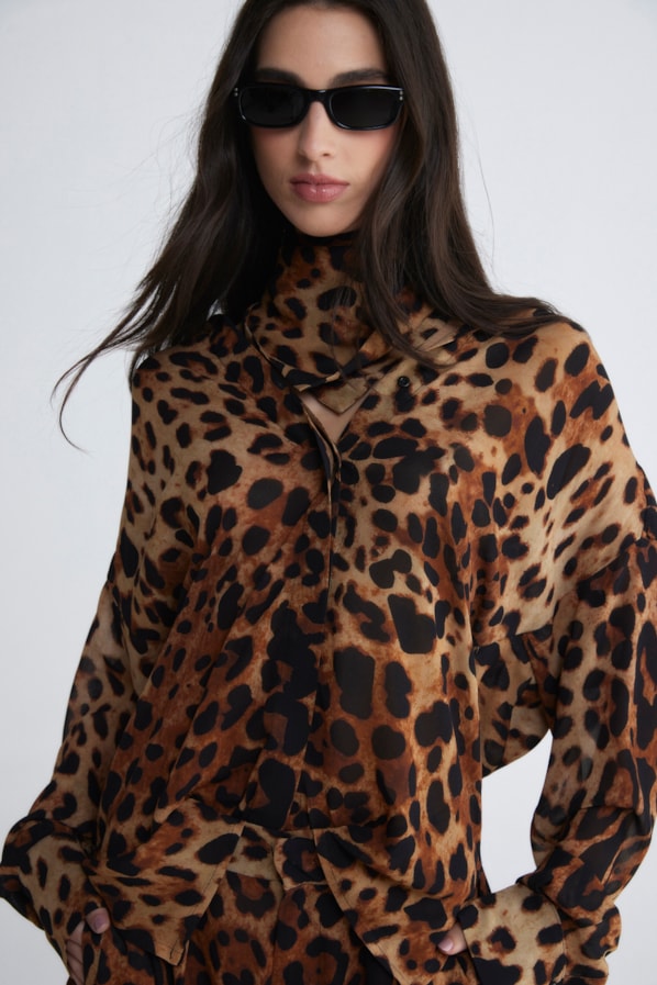 CAMISA SABLE - EST. LEOPARD