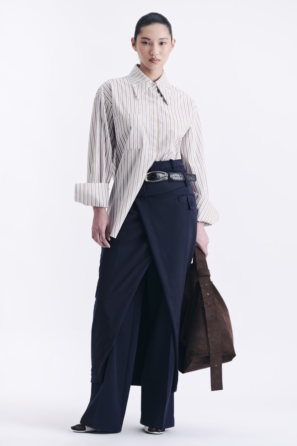 CAMISA VERO - LISTRA BEGE OFF