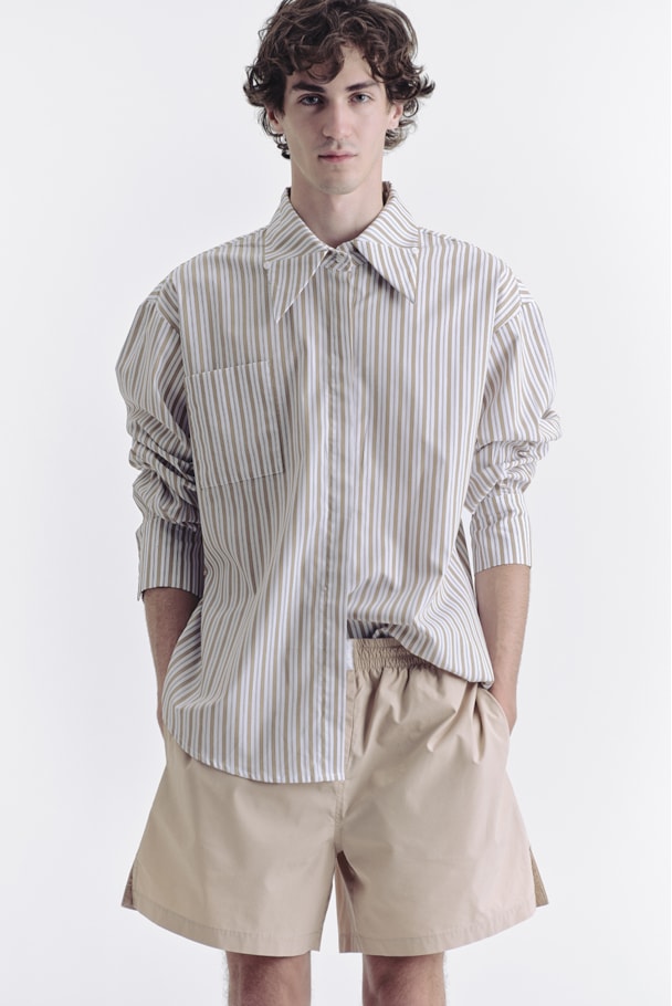 CAMISA VERO - LISTRA BEGE OFF