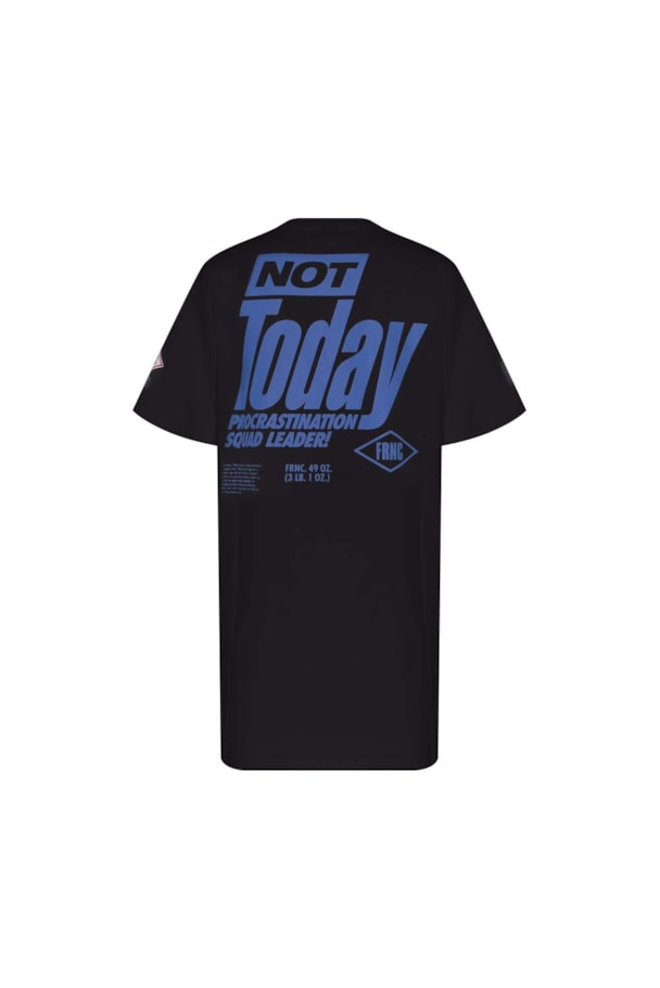 CAMISETA ALONGADA NOT TODAY - PRETO