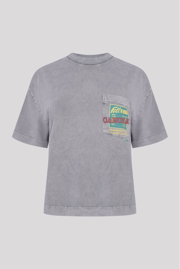 CAMISETA BOXY EXCUSES - GRAFITE