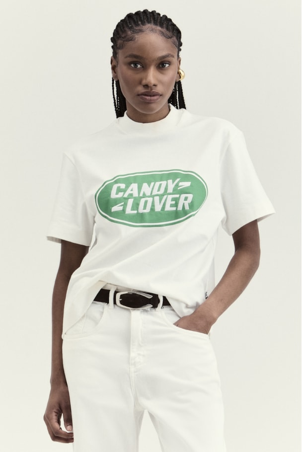 CAMISETA CANDY LOVER - OFF WHITE