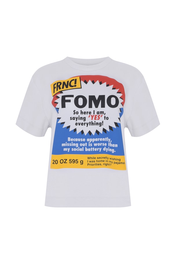 CAMISETA FOMO - BRANCO