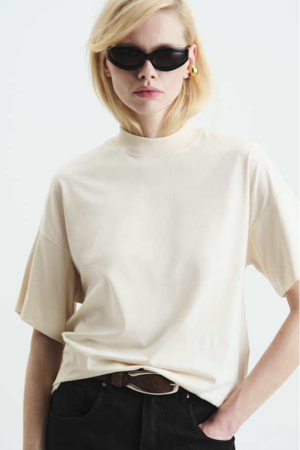 CAMISETA MANGA DUPLA PIMA - SAND