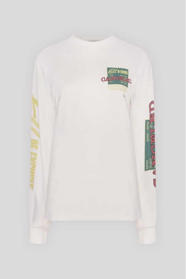 CAMISETA MANGA LONGA EXCUSES - OFF WHITE