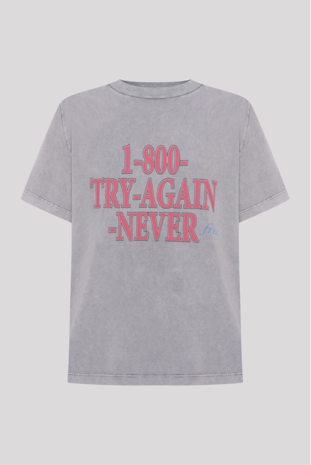 CAMISETA MAX TRY AGAIN - GRAFITE