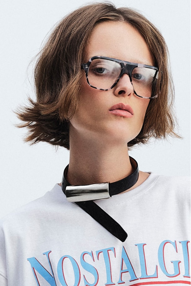 CHOKER CROCO - PRETO