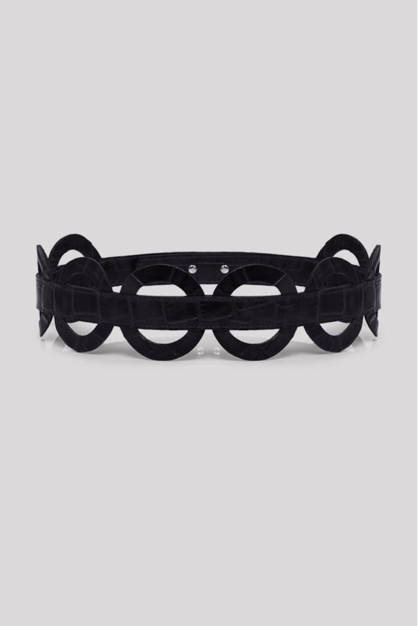 CINTO ARCO  CROCO - PRETO