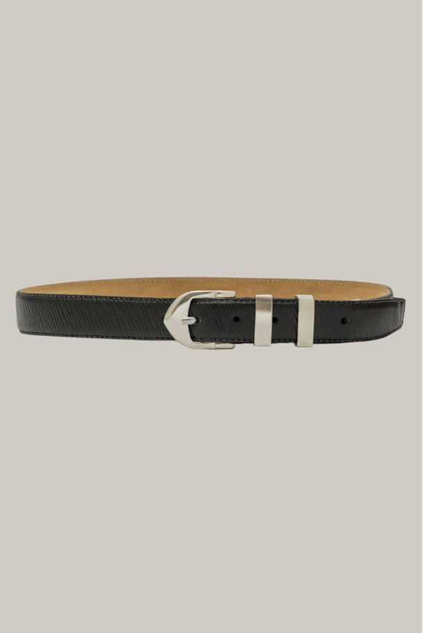 CINTO CLASSY - PRETO C/ PRATA