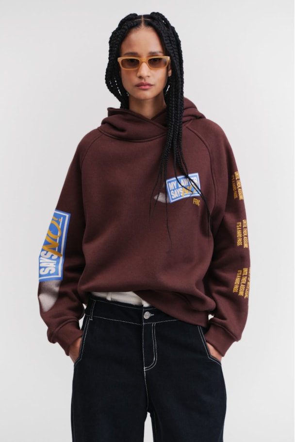 MOLETOM CAPUZ LAWYER - MARROM