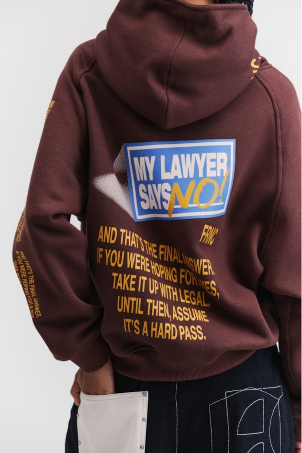 MOLETOM CAPUZ LAWYER - MARROM