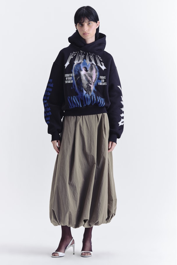 MOLETOM CAPUZ SASSY - PRETO