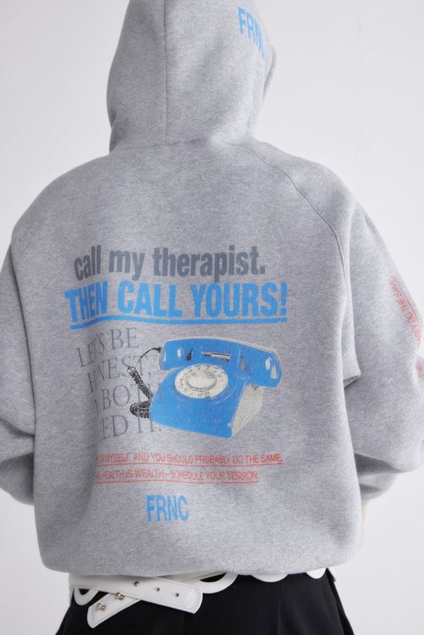 MOLETOM CAPUZ THERAPIST - MESCLA