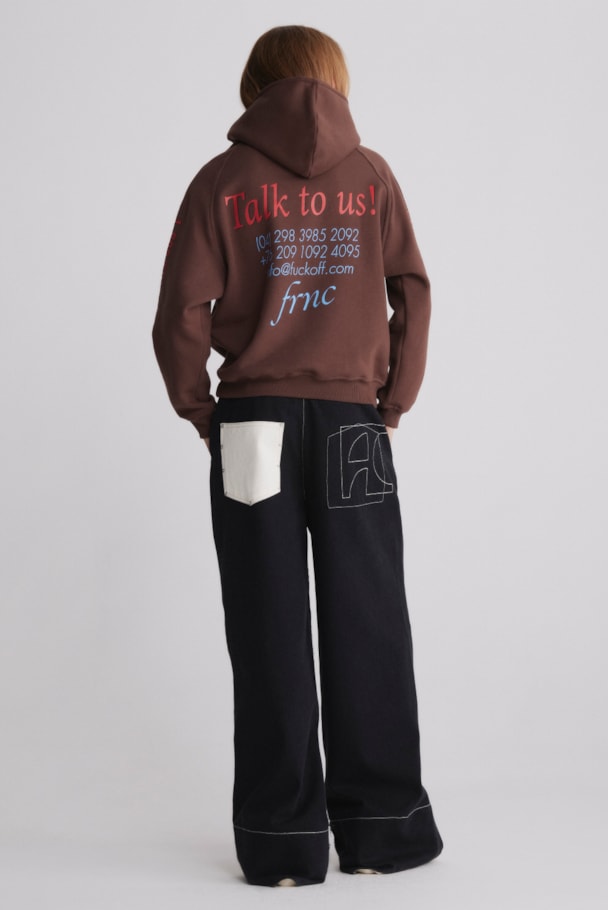 MOLETOM CAPUZ TRY AGAIN - MARROM