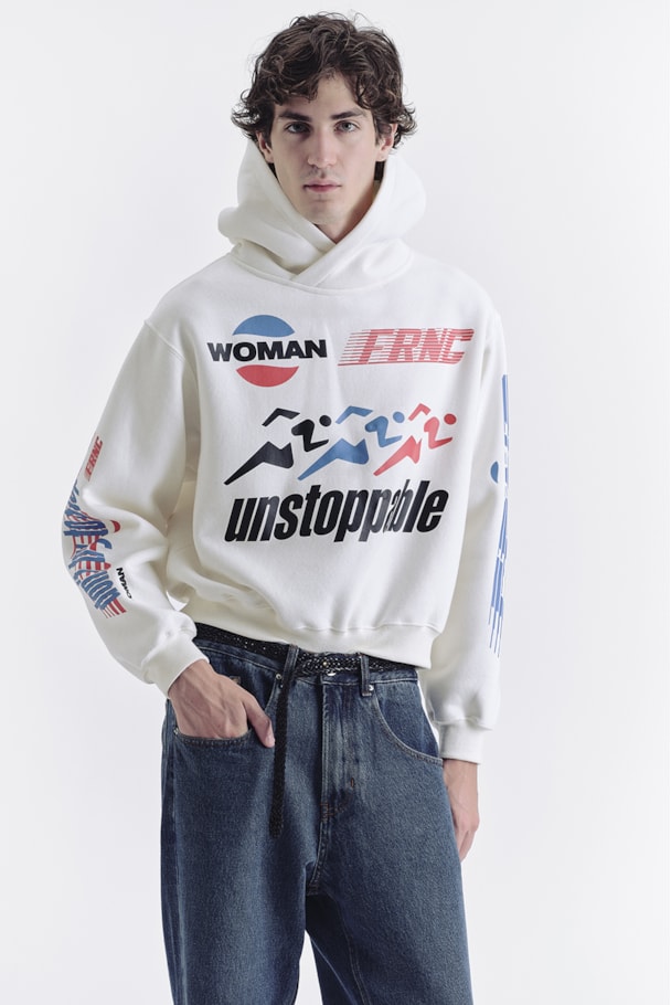 MOLETOM CAPUZ UNSTOPPABLE - OFF WHITE