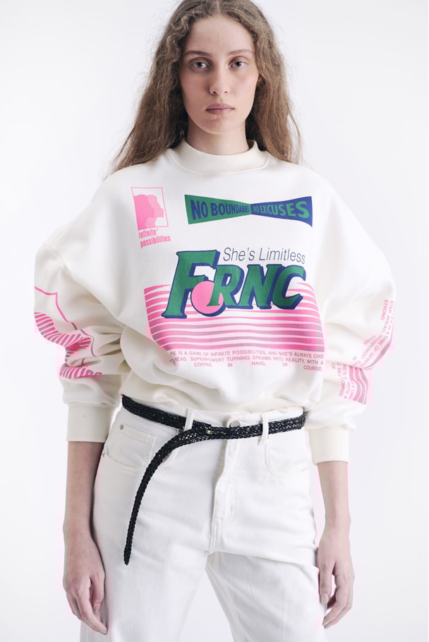 MOLETOM CARECA INFINITE - OFF WHITE