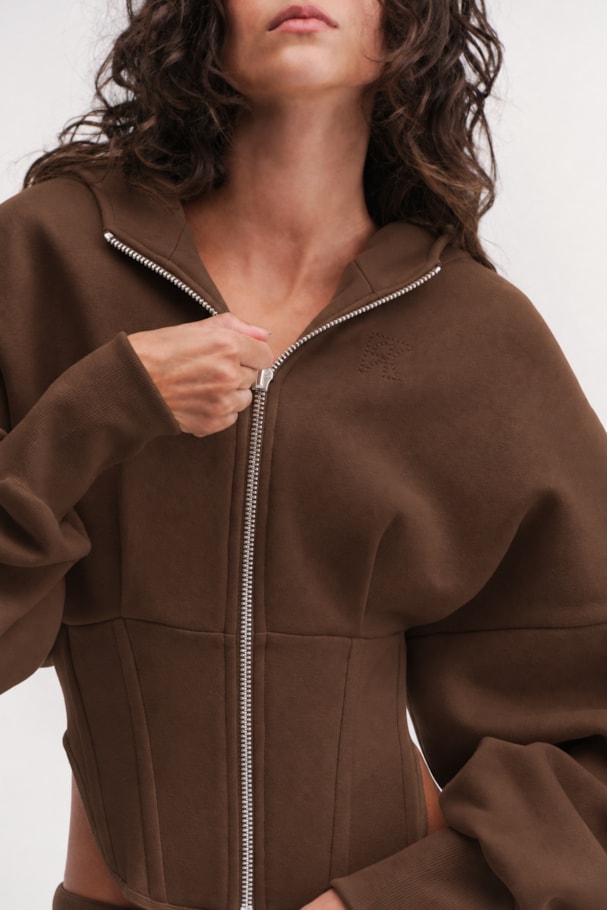 MOLETOM CORSET NOR - MARROM