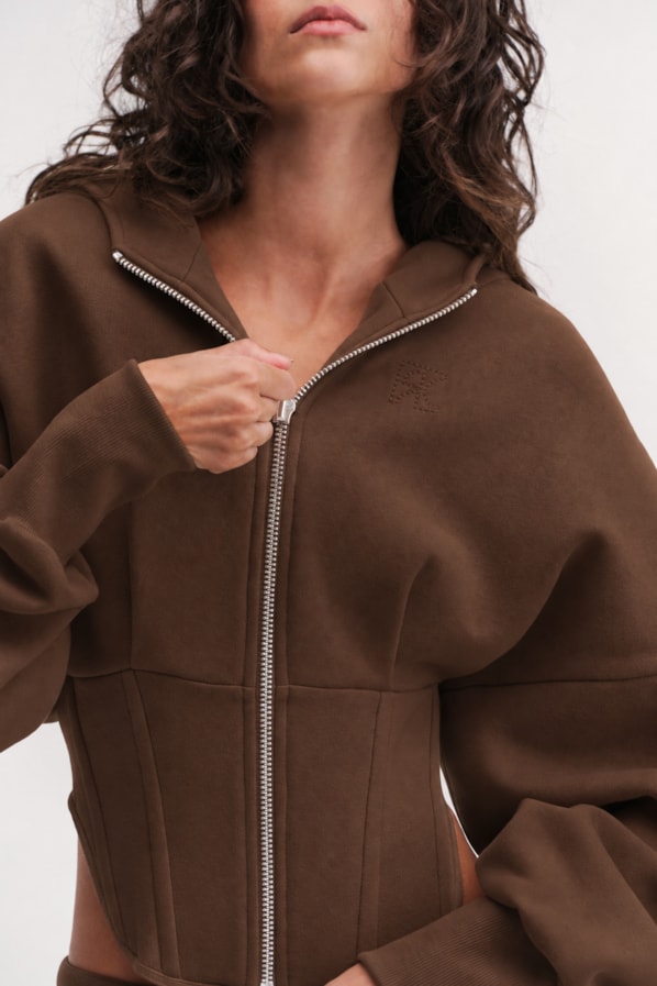 MOLETOM CORSET NOR - MARROM