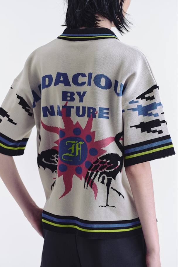 POLO JACQUARD AUDACIOUS - OFF WHITE