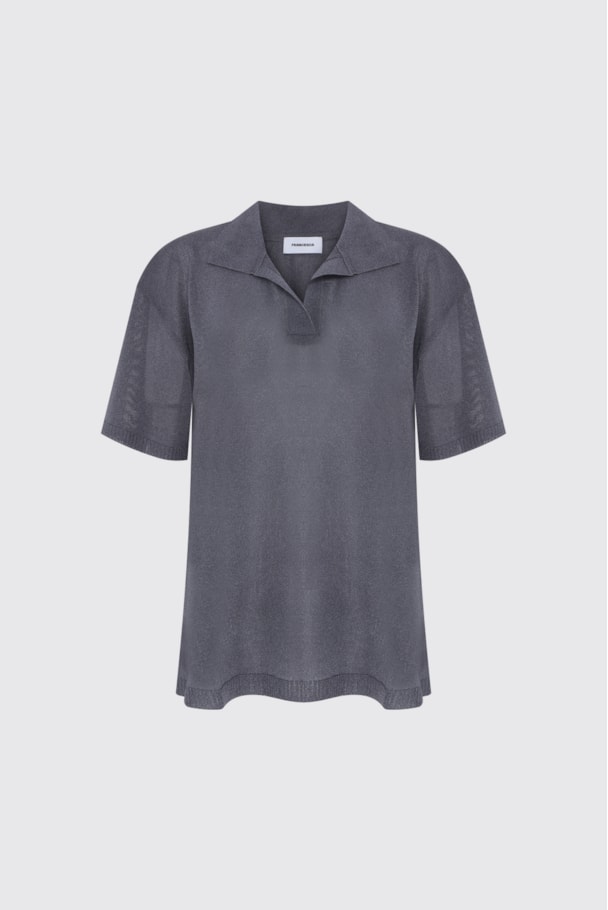 POLO TRICOT - GRIS