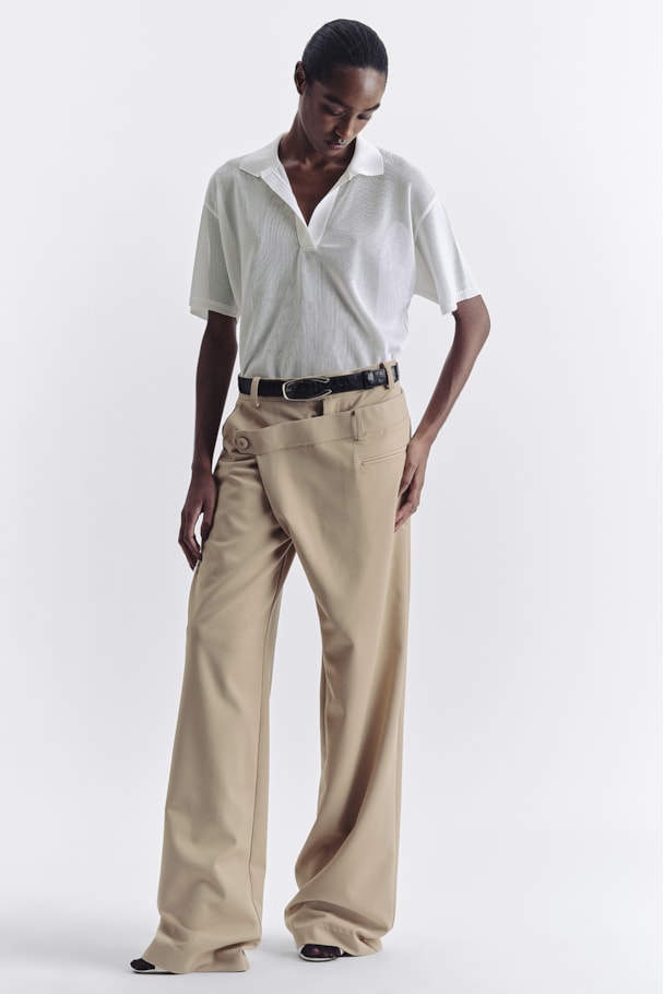 POLO TRICOT - OFF WHITE